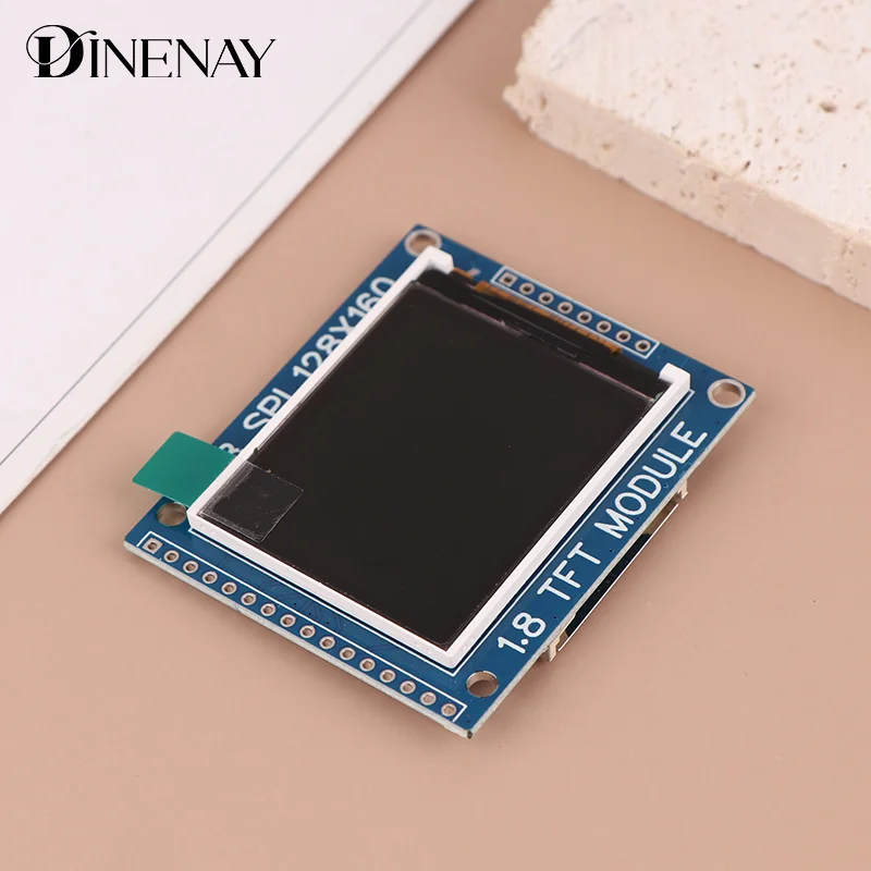 Módulo de exibição TFT LCD com rodapé PCB, Serial Port Acessórios, 1.8 Polegada, SPI