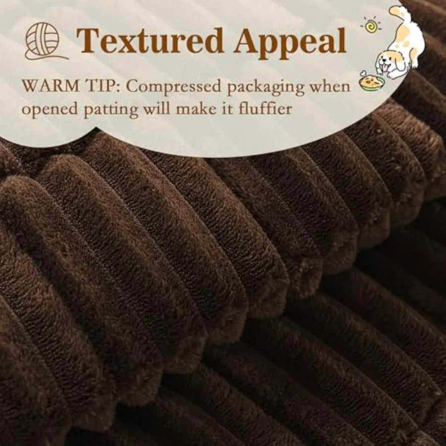 Couch Covers for Dogs, 3 Couch Sofa, Chococlate