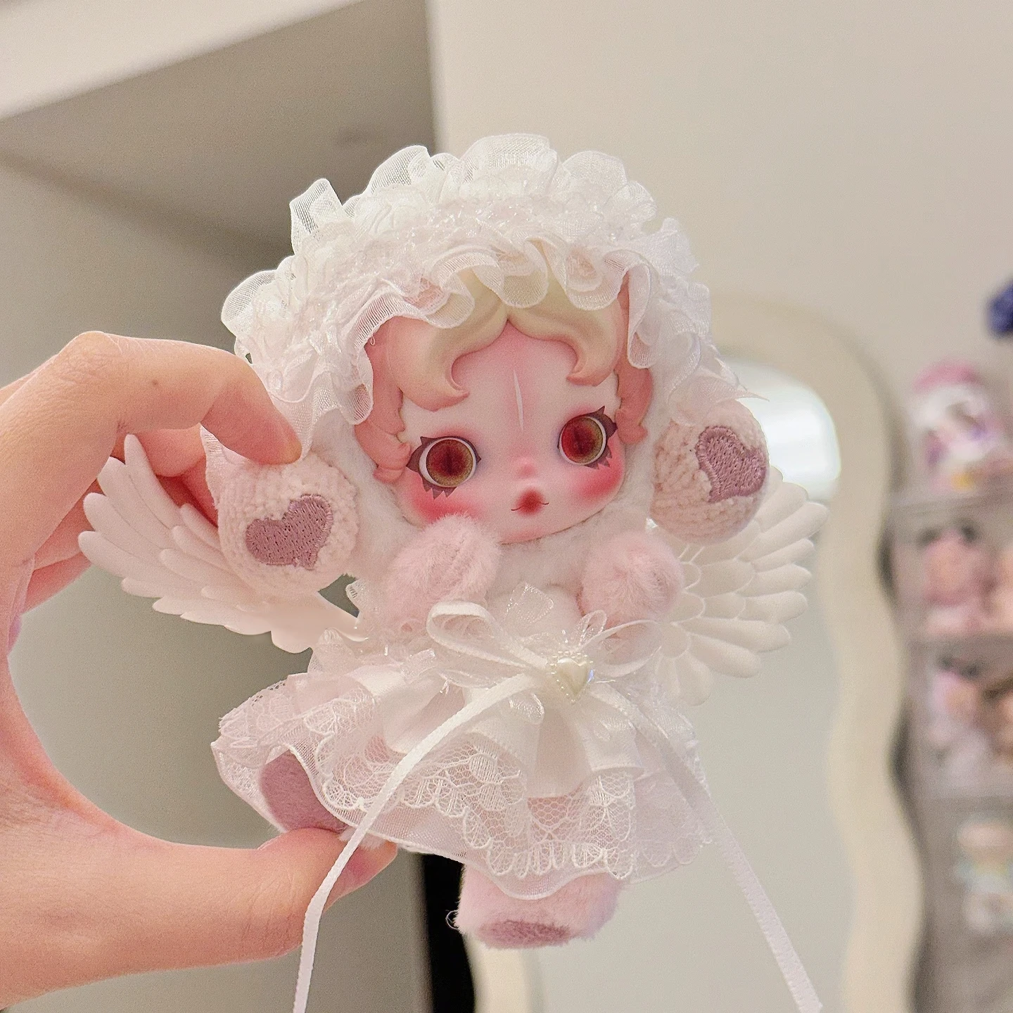 

Sp без рукавов Театр Обнимашка Призрак Кукла Платье Можастые Кекс Платье 10 см Хлопковая Кукла Милая Девушка Сердце Плюшевая Кукла вместо Костюма