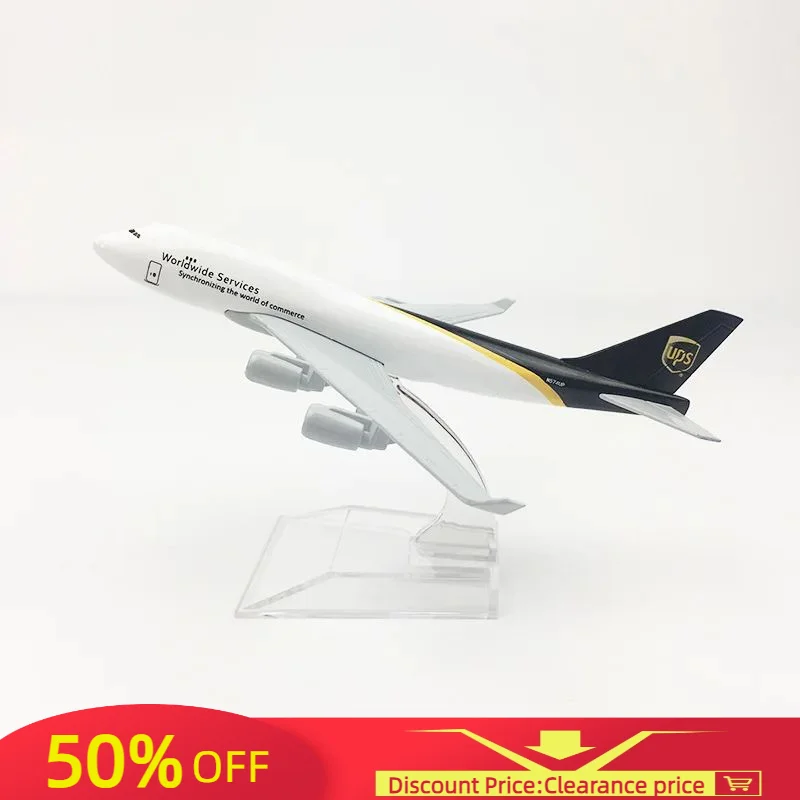 

16CM Aircraft model passenger plane Alloy static ornaments 16CM UPSCargo airplane Diecast Aviation Plane Collectible Miniature