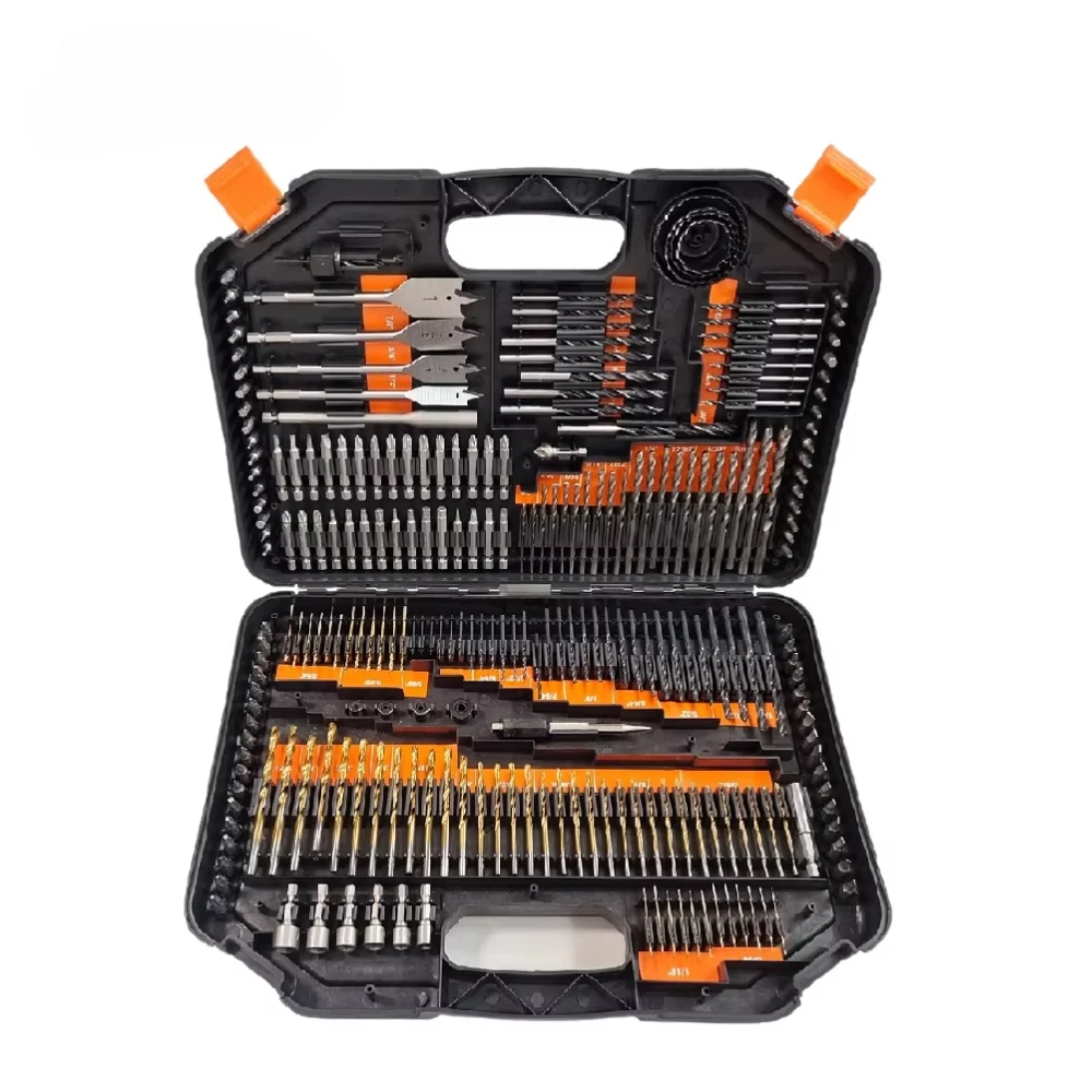 nouveau-246-pieces-pouces-combinaison-foret-helicoidal-ensemble-la-plupart-des-tailles-outils-de-bricolage-pour-metal-bois-maconnerie-beton-tournevis-bit