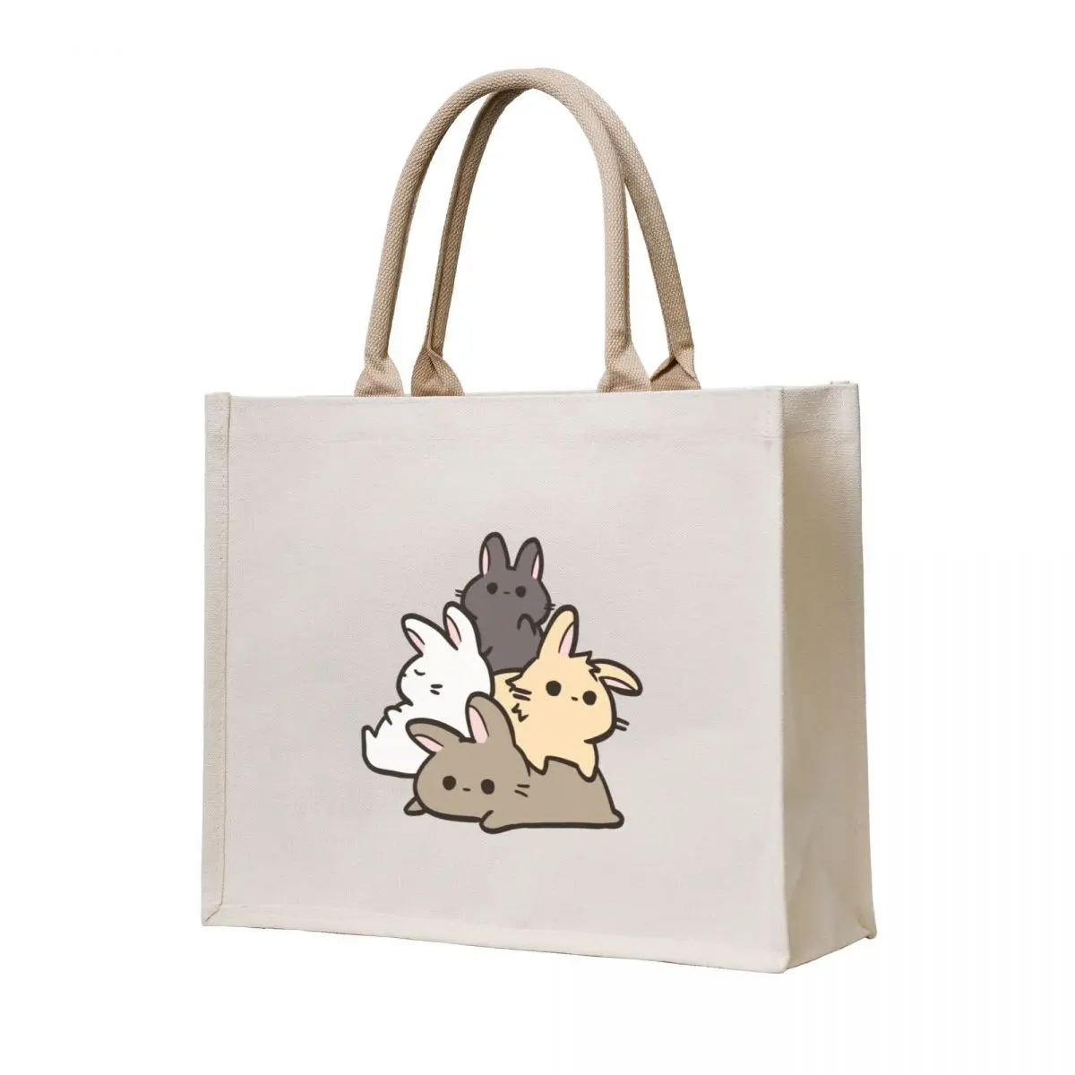 

cute bunny family Tote Bag cute pouch bag shopper bags for women custom bags tote bag custom