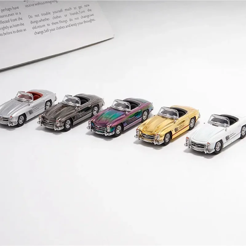 Diecast Original 1:64 Scale 300SL Classic Car Simulation Alloy Car Model Decoration Collection Toy Gift Decration Souvenir