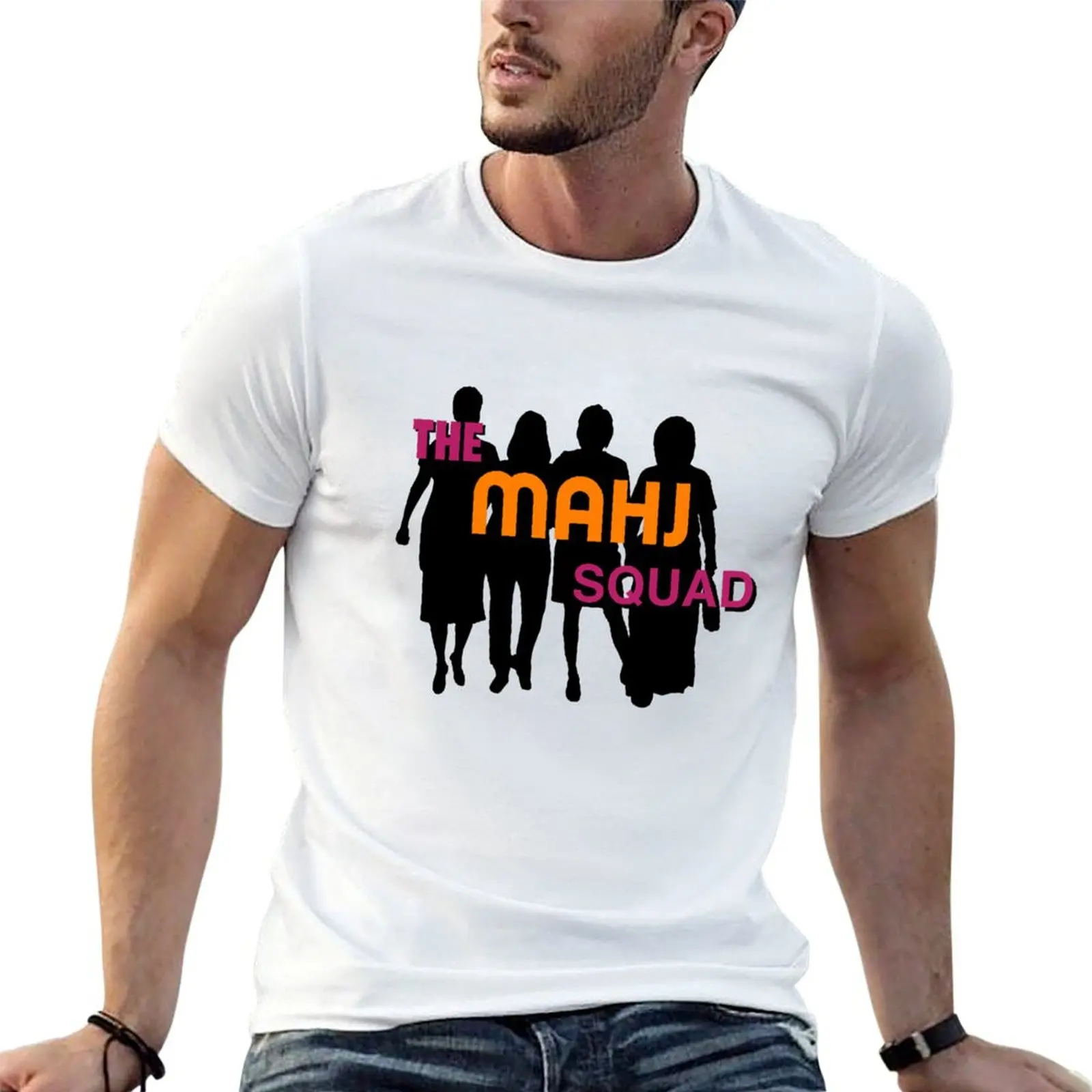 

The Mahj Squad T-Shirt man t shirt luxury men t shirt cotton 100% T-Shirt
