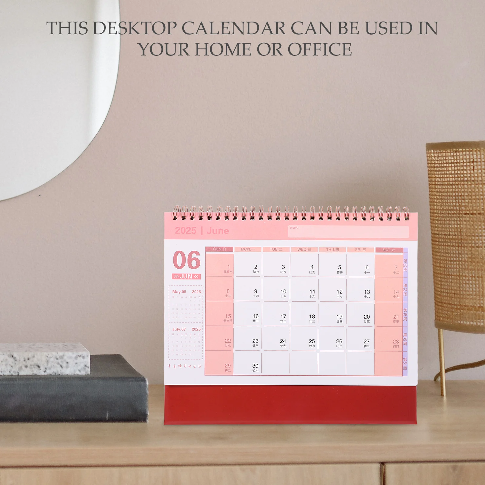 

Desk Calendar 2024-2025 Flip Standing Table Top Monthly Schedule Planner For Office Easel Mini Desktop 2025 Calendar