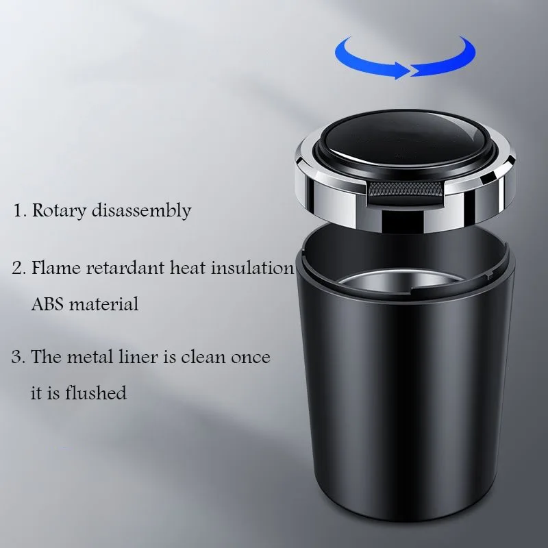 مناسبة ل Lixiang IDEAL One Auto L9 L6 L8 L7 i8 i6 Mega غطاء مفتوح متعدد الوظائف منفضة سجائر السيارة الأجزاء الداخلية