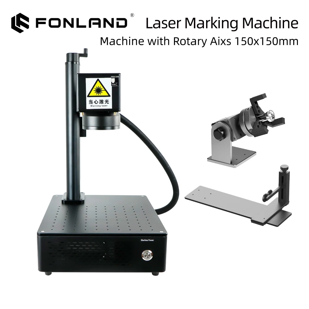 Fonland 20/30/50W S5 Graveur Fiber Laser Machine voor CNC DIY Snelle Logo Mark Printer Werken met Sieraden Plastic Metaal Keramiek