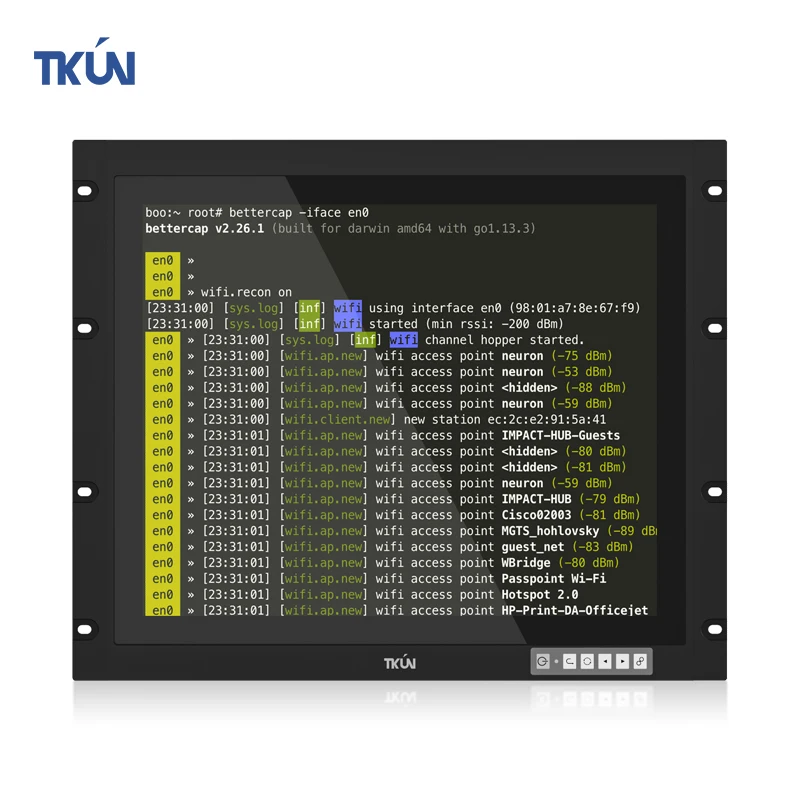 19-inch Embedded Capacitive Touch Factory Automatic Equipment Metal Shell Anti-electromagnetic Interference Integrated Computer