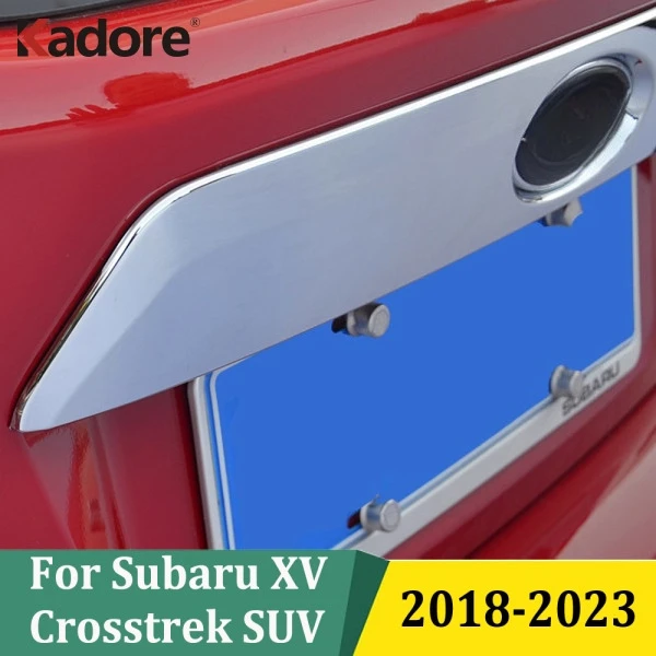 

Для Subaru XV Crosstrek SUV 2018-2023 ABS хромированная задняя крышка багажника, накладка на заднюю дверь, декоративная полоса багажника, аксессуары