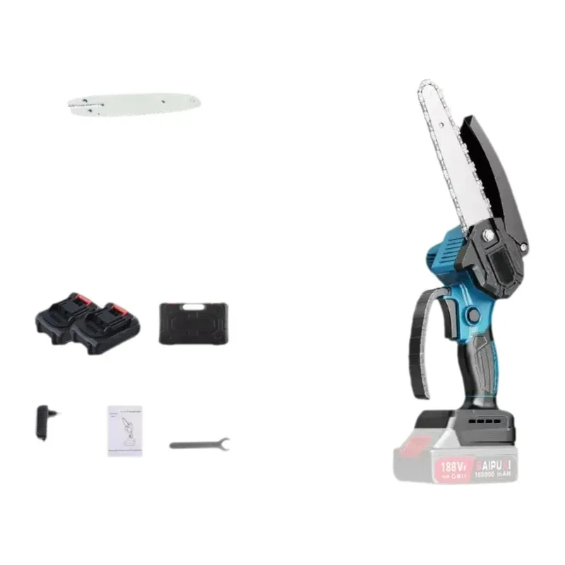 Handheld 4-inch 6-inch 8-inch Electric Chainsaw Portable Lithium-ion Electric Chainsaw Garden Power Tools Saw Tree