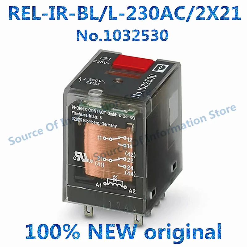 

5Pcs, Industrial Relays REL-IR-BL/L-230AC/2X21, 8Pin, 230V, 1032530, 100% New