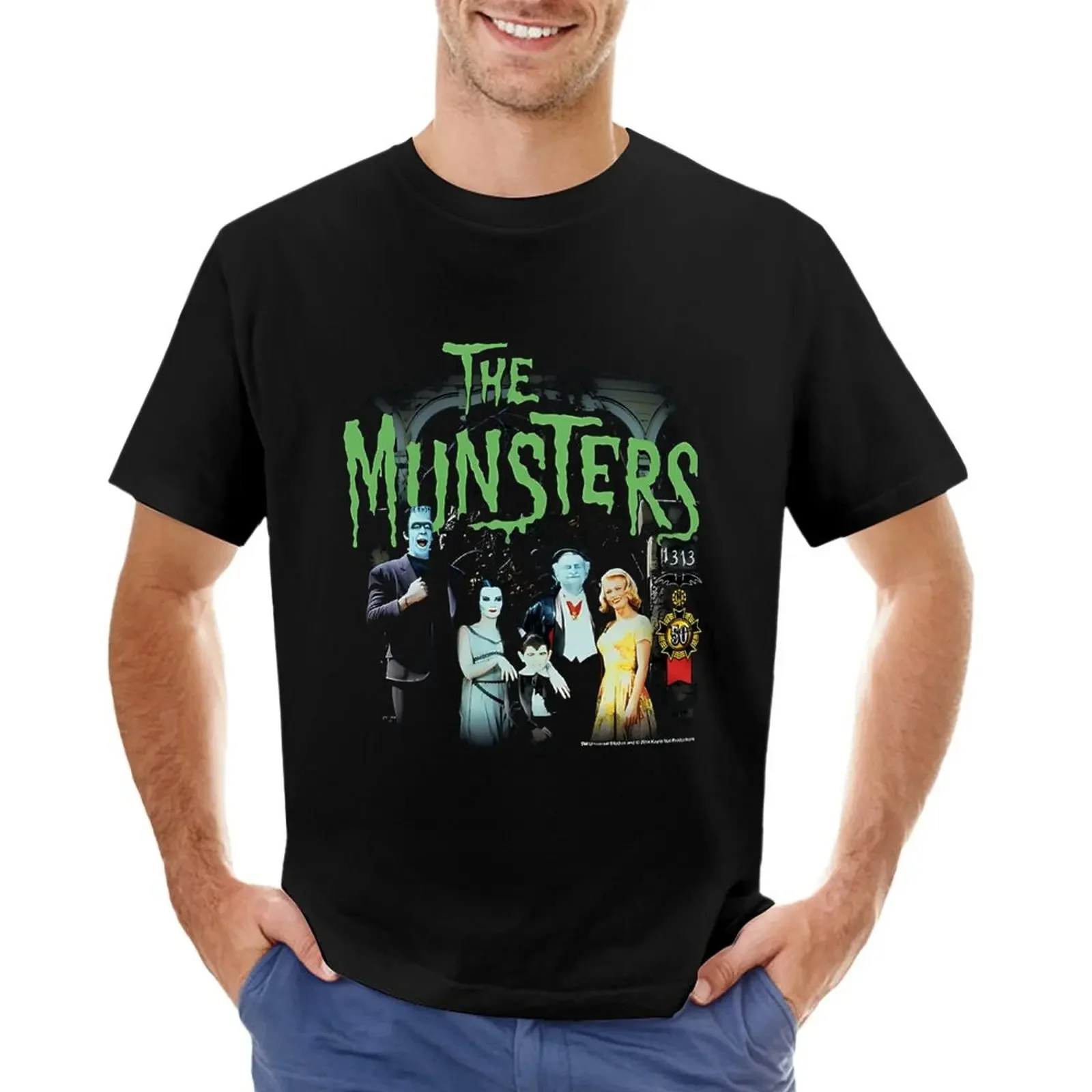 munsters-1313-50-years-brand-a T-shirt blanks plus size tops Men's cotton t-shirt