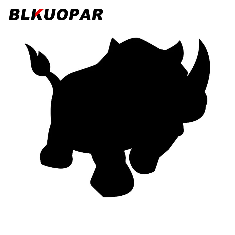 BLKUOPAR Rhino Car Stickers Sunscreen Waterproof Scratch-Proof Fashionable Decals Vinyl Personality Creative JDM Car Styling