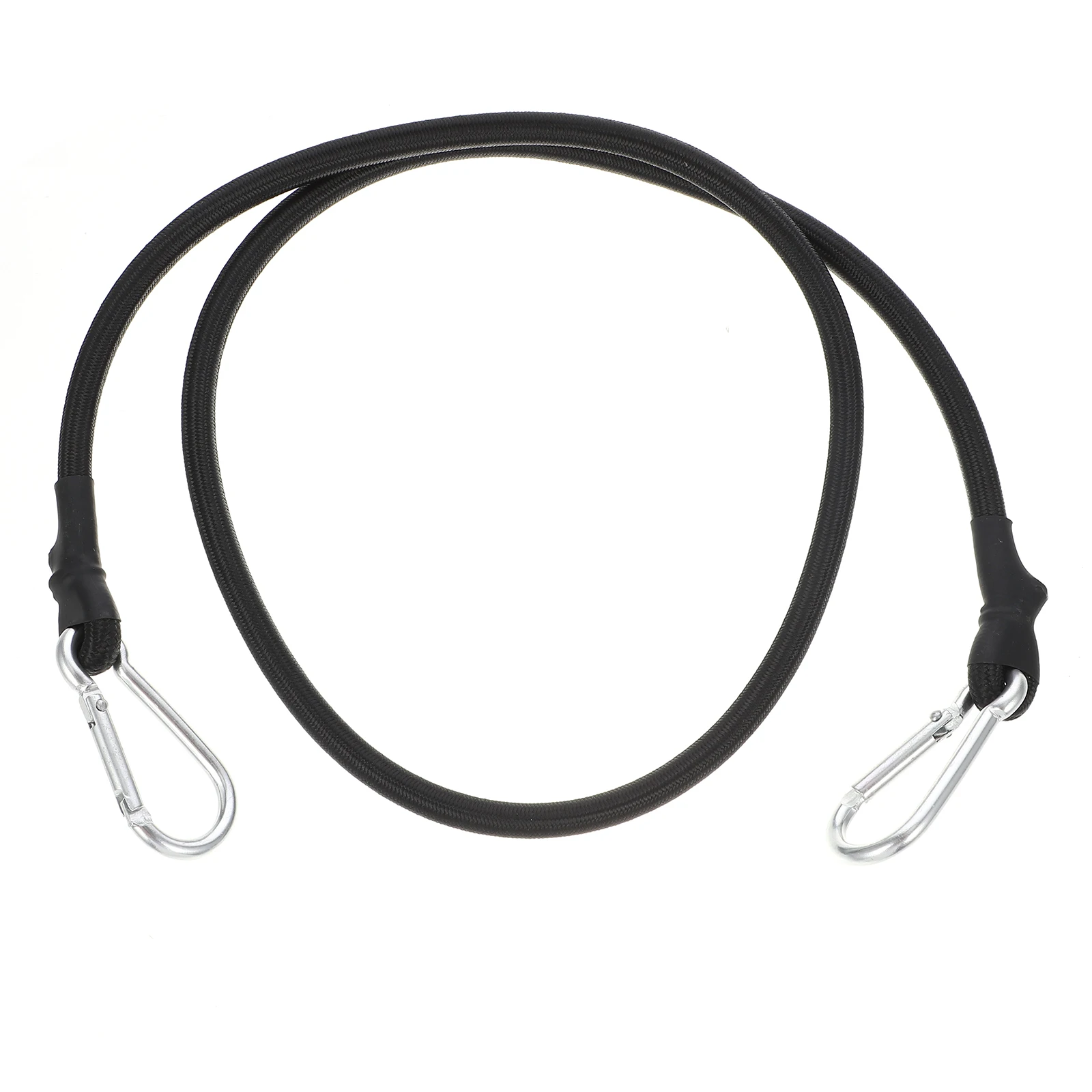 

6 Pcs Binding Rope Trunk Strap Bungee Straps with Hook Tie down Hooks Bike Emulsion Black Cords Outdoor