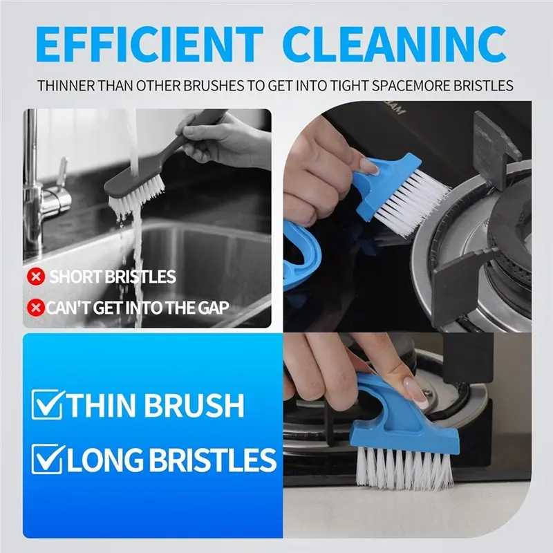A53Q-Magic Window Sill Cleaning Tools Kit- Window Track Cleaner Tool Set(13 Pcs) For Door Tracks