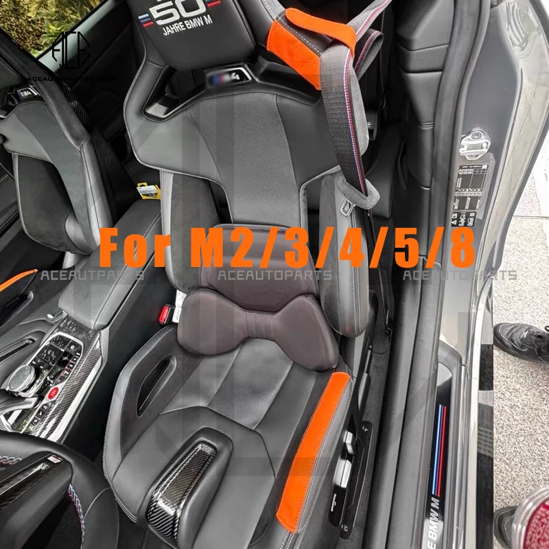 Genuine Leather Protector for BMW G87 M2, G80 G81 M3, G82 G83 M4, F90 M5, F92 M8 Car Accessories - M Carbon Bucket Seat Bolster