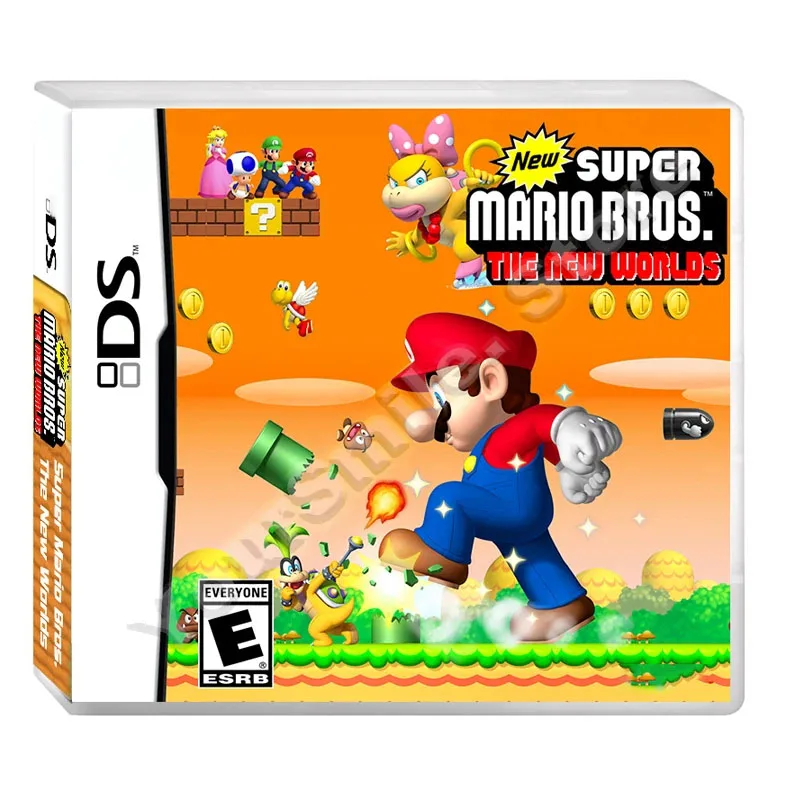 New Super Mario Bros. -  The New World NDS Game Card Box American Version in English