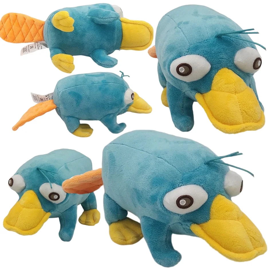 25CM New Simulated Blue Perry The Platypus Plush Toys Anime Stuffed Animals Duck Dolls Boys Girls Christmas Birthday Gifts