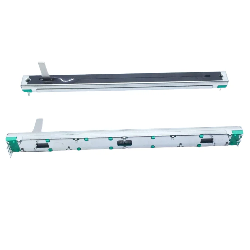 10 pièces, potentiomètre coulissant, A103 A10K,6 broches, longueur totale 128mm, contrôle du Volume sur une console de mélange