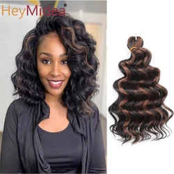 Synthetische Afro Lockige Ozean Welle Häkeln Haar 10 Zoll Freetress Wasser Welle Flechten Haar Häkeln Braid Extensions für Frauen