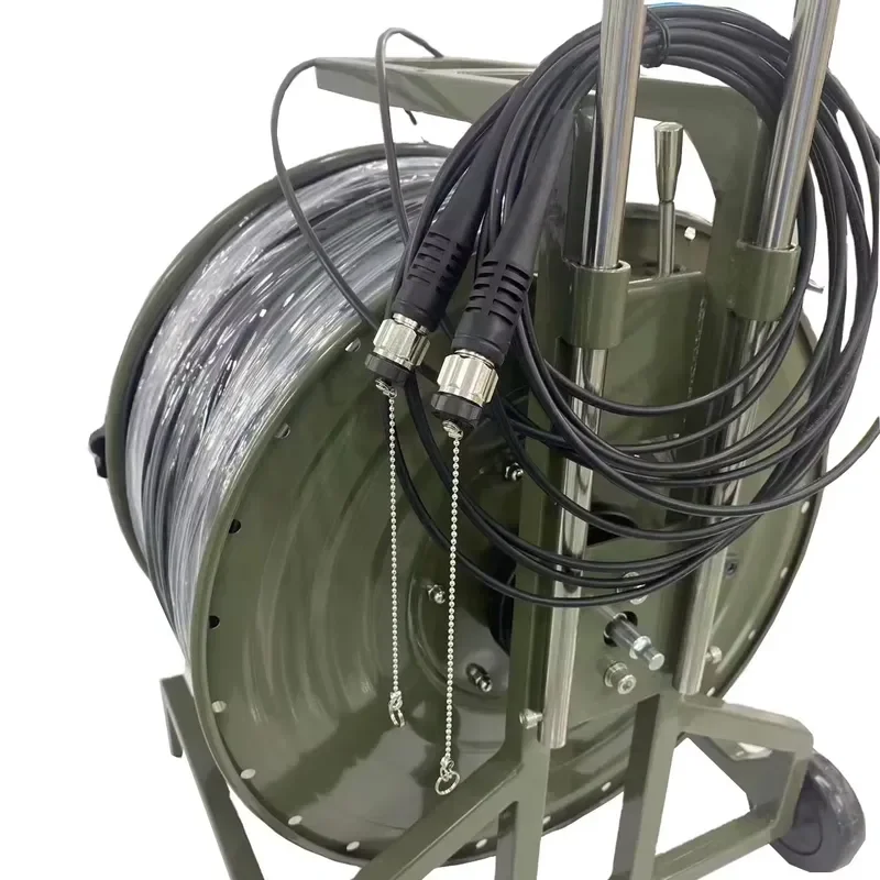 Outdoor Cable Portable Metal Cable Reel 5.0mm Non-Armored/Armored 100M/200M/500M/1000M Can Be Customized