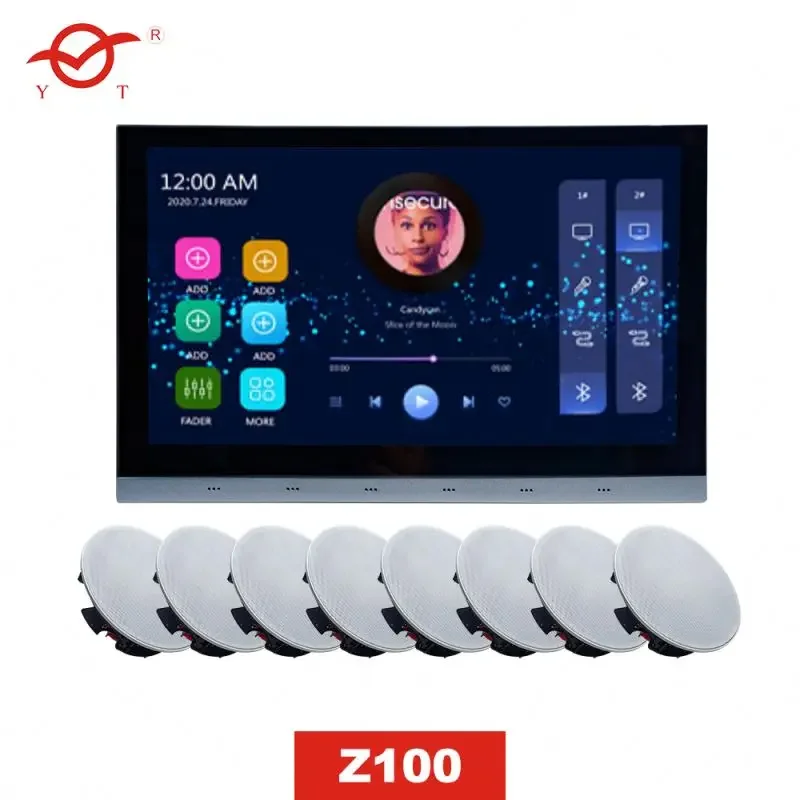 Smart Tv 32 Inch Amplifier Mini Ceiling Speaker Work With Alexa Audio Panel Voice Assistant Media Wall Im White Mount Speakers