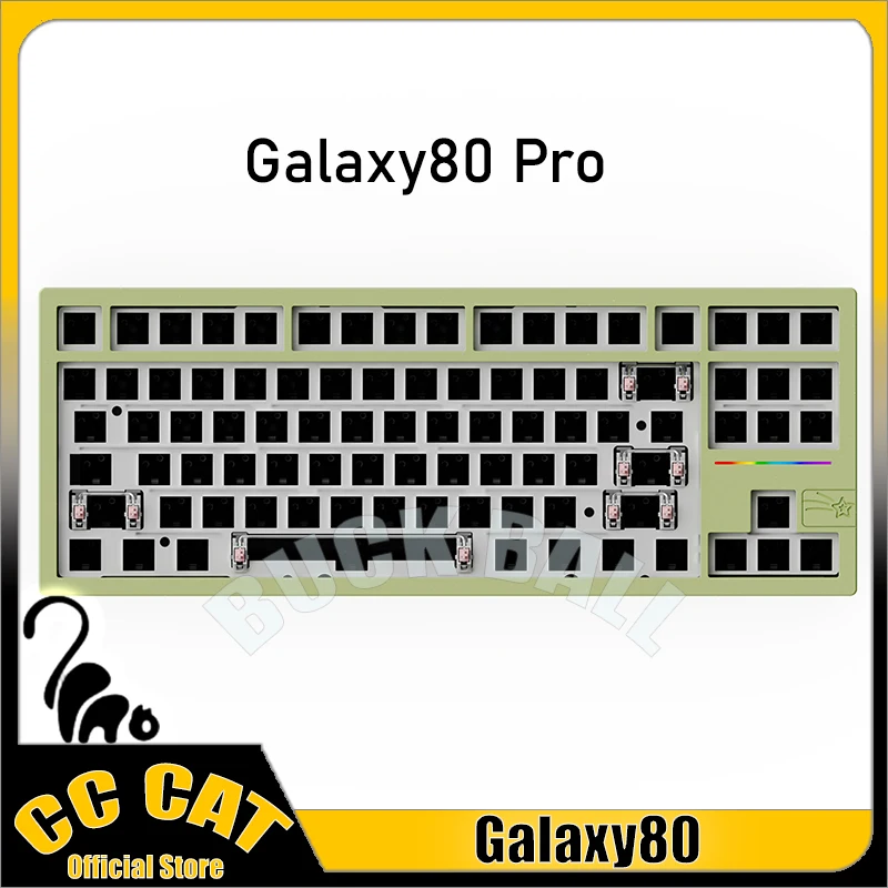 

Pre Sale Galaxy80 Pro Mechanical Keyboard 3Mode Aluminium Alloy Gaming Keyboards Gasket Hot Swap Gamer Accessories Keyboard Kit