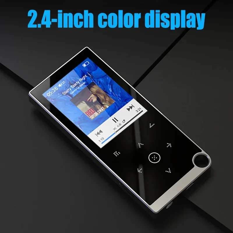 2.4inch Hifi Lossless Bluetooth Mp3 Player 32GB 64GB 128GB with Voice Recorder APE FLAC Ebook Audio Player