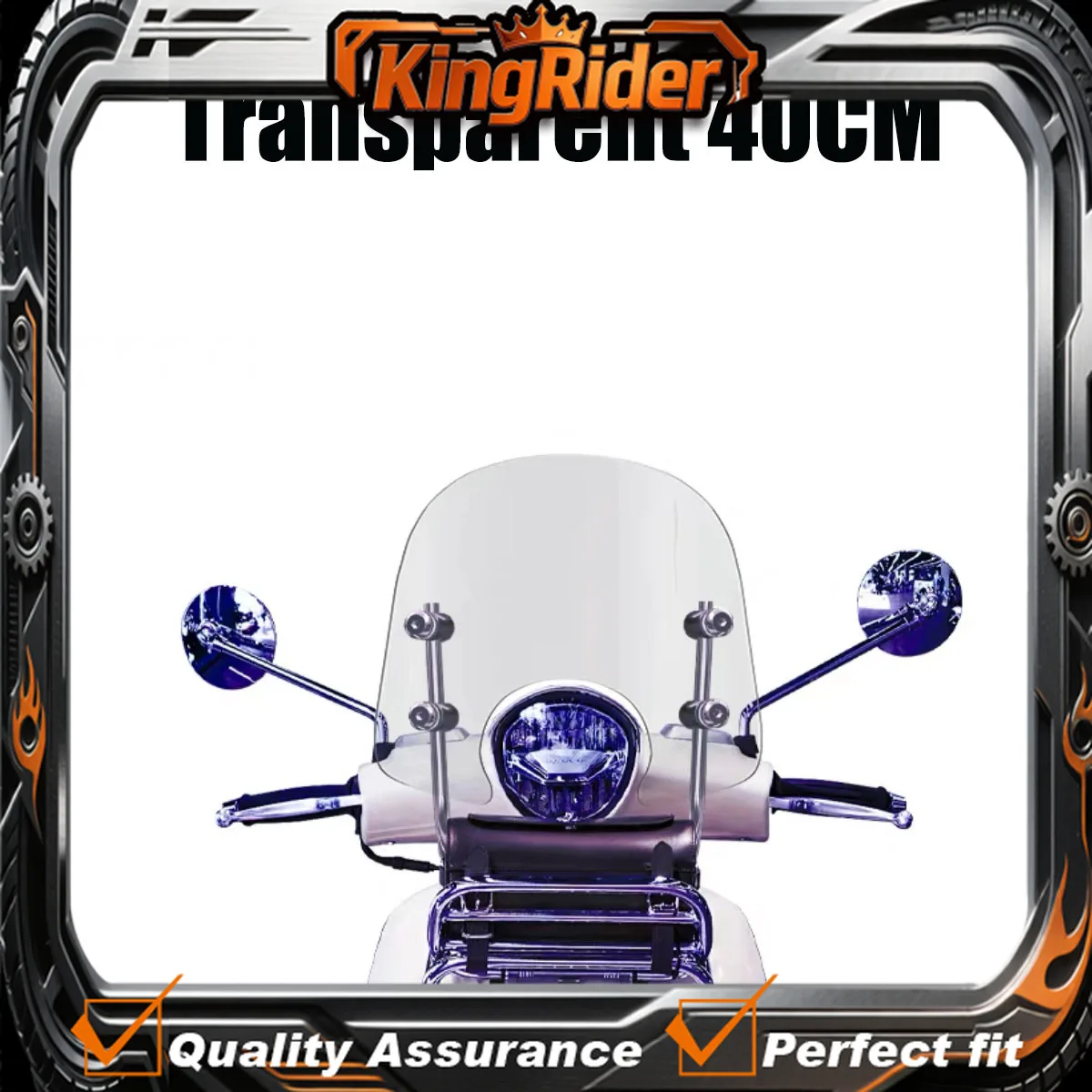 Fit For Peugeot Django150 TT150 motorcycle Retrofitting with taller thicker front windshield Lens glass mounting bracket