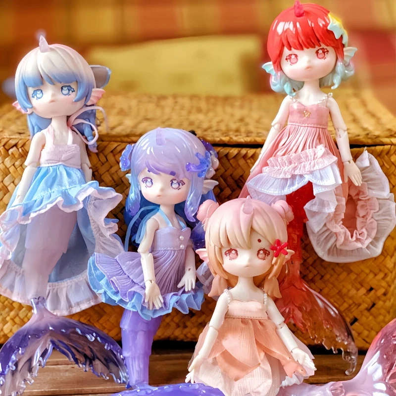 

New Authentic Penny'S Treasure Box Antu Mermaid Action Figure Blind Box Desktop Ornaments Holiday Birthday Gift Cute Toys