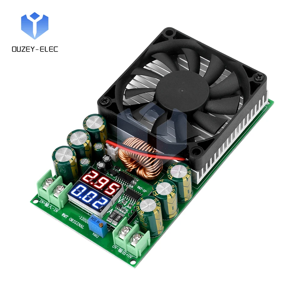 DC Buck Power Module 600W High Power Solar Driver Power Control Board LED Digital Display Voltage Regulated Power Supply Module