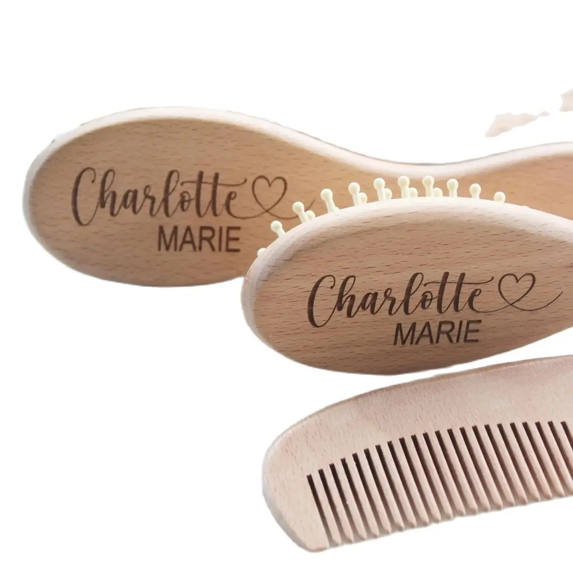 Custom Baby Gift Girls| Personalized Wooden Baby Hair Brush | Custom Baby Brush | Baby Shower Gift Girls | Baby Keepsake Gift