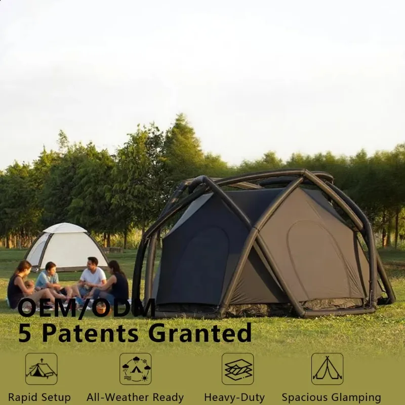 Ultra-Lightweight Four-Season Rainproof Double-Layer Camping Tent UV-Resistant Durable Oxford Fabric Easy Setup for Outdoor