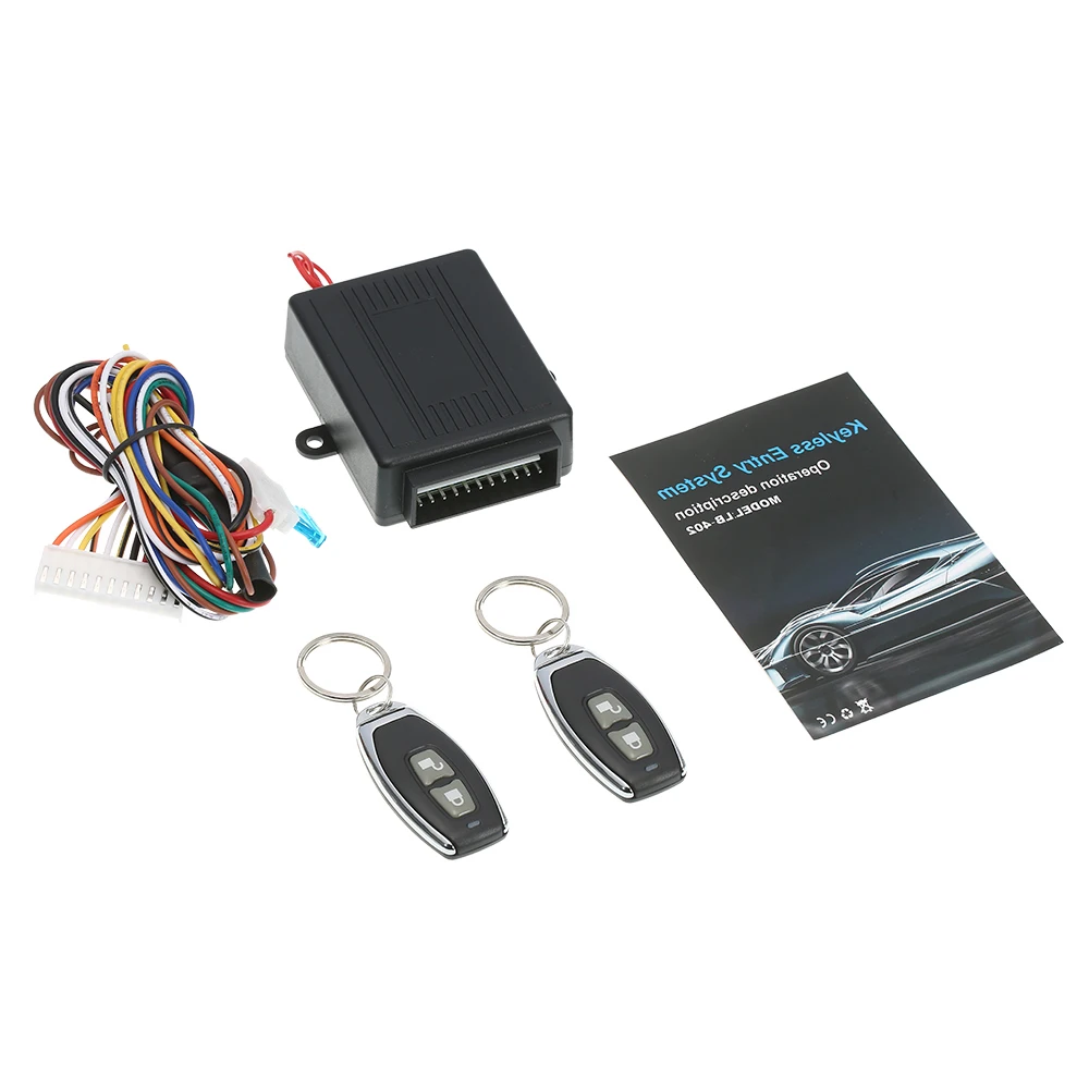 Universal Central Lock Car Door Lock Keyless Entry System with Remote Central Control Box Kit Car Accessories