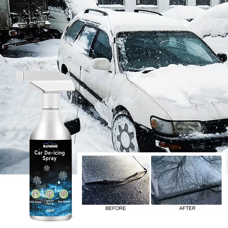 60ml Snow removal agent, winter windshield defrosting agent, window specific snow melting agent