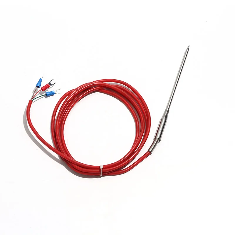 1PC PT100/PT1000 Naaldvormige Thermische Weerstand Food-grade Temperatuursensor Detector Plug-in Sonde 1/2/3M