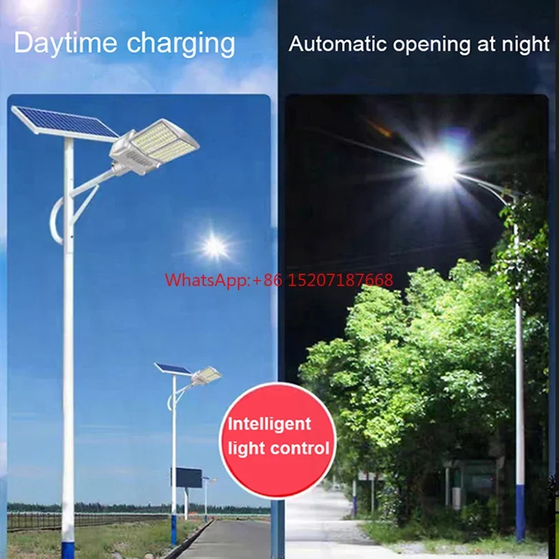 Outdoor 2000W Solar Light Outdoor Solar Street Lamp Garden Sunlight House Remote Control Waterproof Wall Lamp Solar Street Light