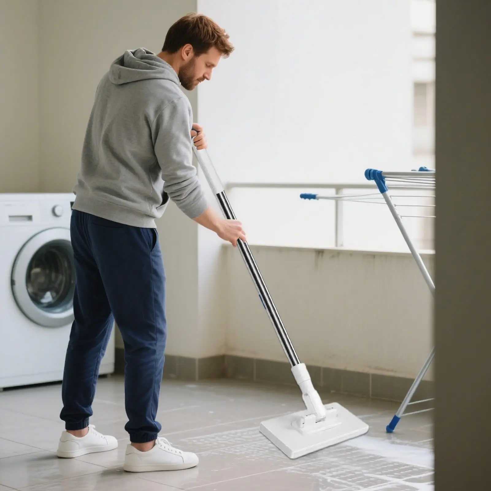 

Швабра для деревянного пола, домашняя швабра для пыли, многоразовый инструмент для чистки пола для ковров, деревянной плитки, стены, ванной комнаты, дома, кухни, гаража