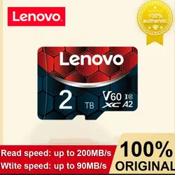 Lenovo-tarjeta de memoria de 2TB, 128GB, Clase 10, V60, TF, 1TB, Mini SD, 512GB, alta velocidad, Micro TF, SD, 256GB, para Nintendo Switch