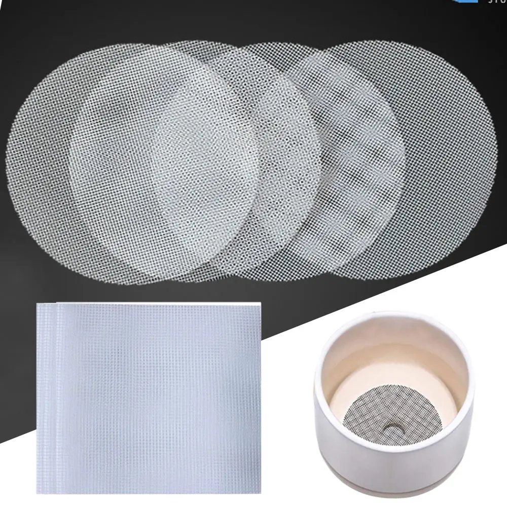 50/20PCS Bonsai Tool Flowerpot Bottom Net Sheet White Drainage Hole Screens Mat Pest Control Prevent Soil Loss Breathable Gasket