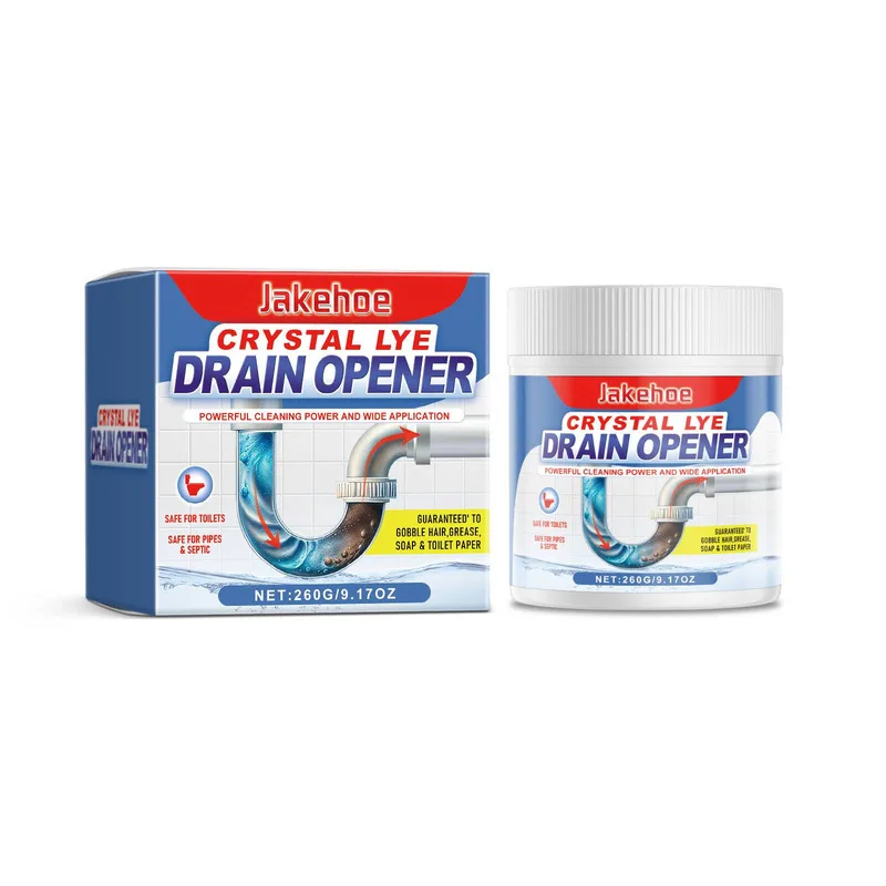 

Jakehoe Drain Pipe Unclogging Powder Kitchen Toilet Sink Cleaner Dissolves Blockages Removes Scale