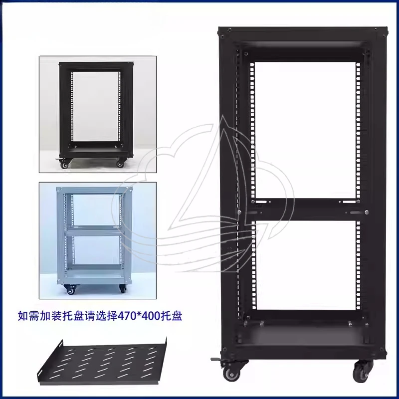 Simple Open-Type Mic Cabinet Mobile Aviation Power Amplifier Audio Rack Equipment for Professional Sound Systems