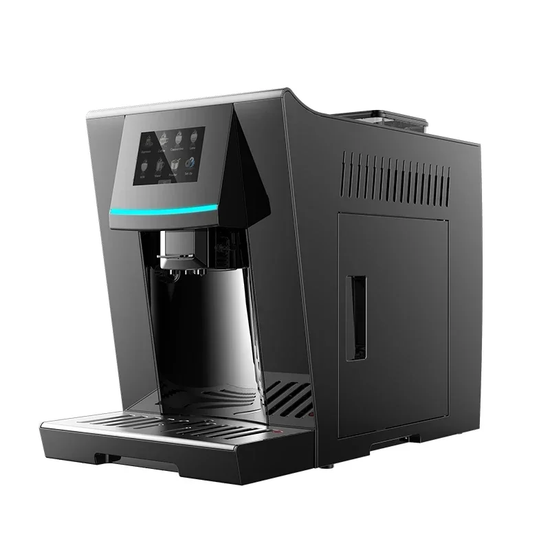 4  Language One Touch Fully Automatic Bean To Cup Espresso Coffee Machine Coffee Beans Powder Brewing Milk Foam Cappuccino Latte