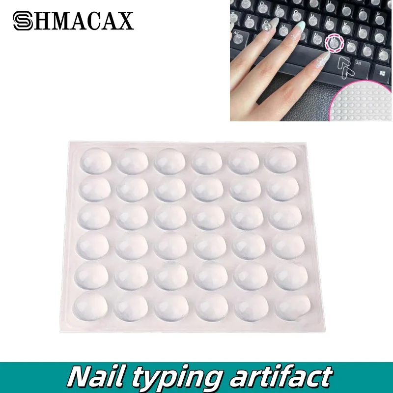 

Portable Silicone Keyboard Stickers Convenient Manicure Typing Protective Long Nails Silicone Pad Laptop Silicone Keyboard Pads