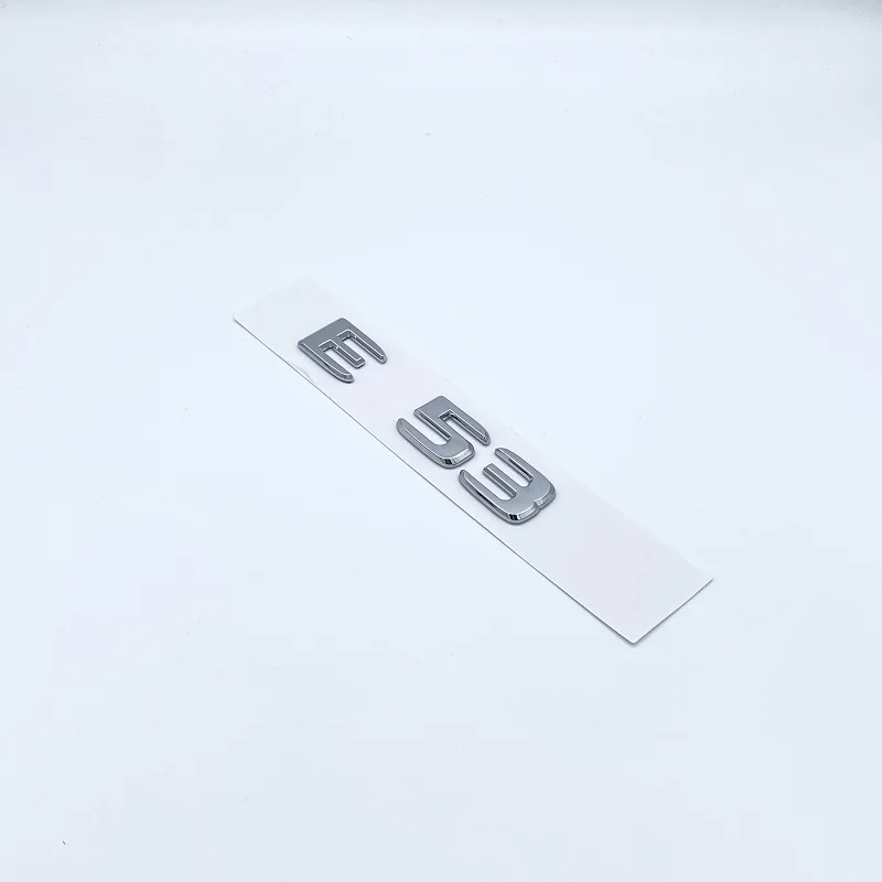 رسائل شعار ل W210 W211 سلسلة E53 BITURBO 4MATIC سيارة الخلفي الجذع التصميم شارة ملصق ABS كروم أسود اكسسوارات