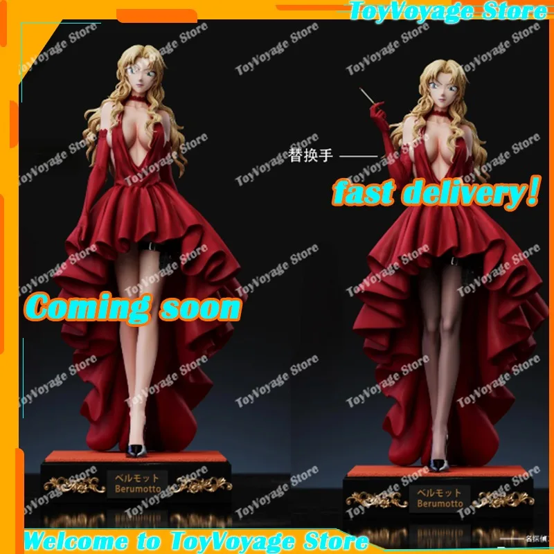 Nuevas figuras de Anime Vermouth, figura de Berumotto, colección de estatuillas de Detective Conan, adornos de escritorio, juguetes, decoración para habitación de niña, regalo de cumpleaños