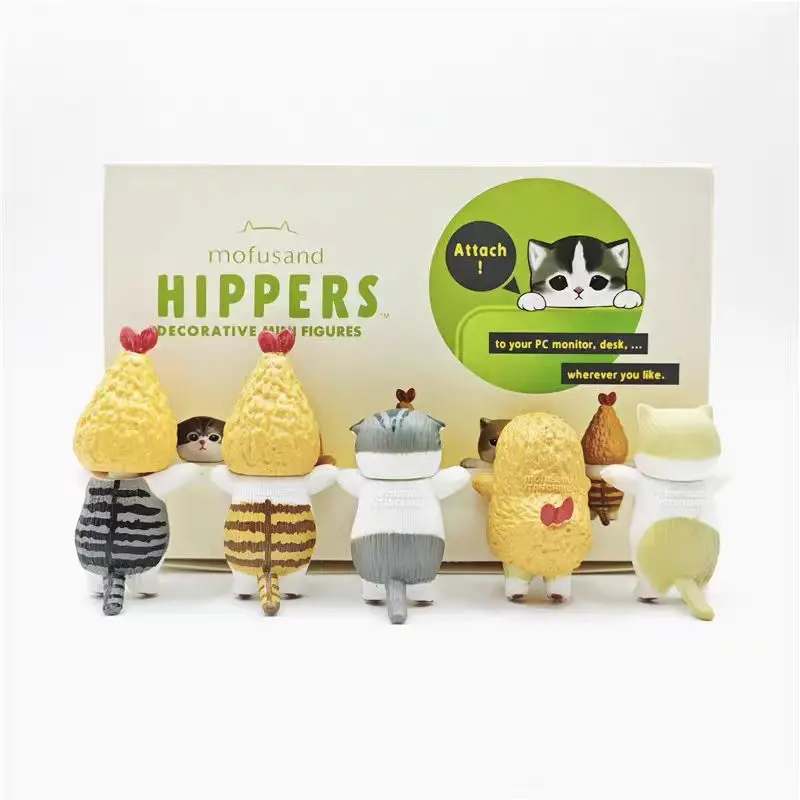 Miniatura Gacha gato frutos del mar – Figura coleccionable infantil - imagen 2