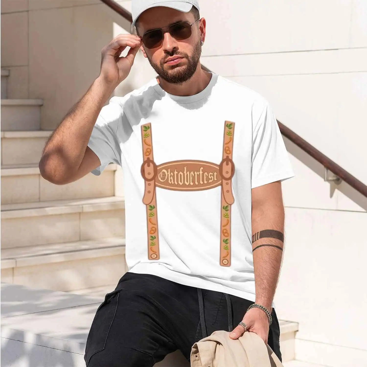 ‌Oktoberfest T-Shirt Short Sve Summer Casual Cl German Beer Sausage Pretzel Design Festival Py Gift Tee 2026 New Model Short-sle