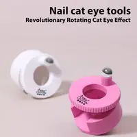 Imán Giratorio para Uñas Efecto Ojo de Gato, Multifuncional, Fuerte, Automático, con Efecto de Cuentas de Vidrio Brillantes, para Arte de Uñas en Gel