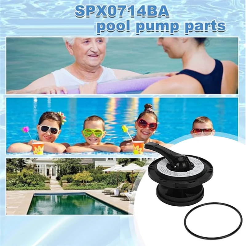 -A12R SPX0714BA Cover Key And Handle Assembly For Hayward Multiport Valve/Sand Systems Compatible SP0714T/S210S/S220T2 Series